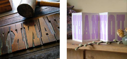 Woodletter and THANK YOU card (Typoretum)