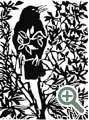 Rigby Graham wood-cut, blackbird