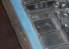 Letterpress rubber side sticks