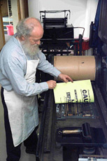 John Easson at his Scottish Printing Museum